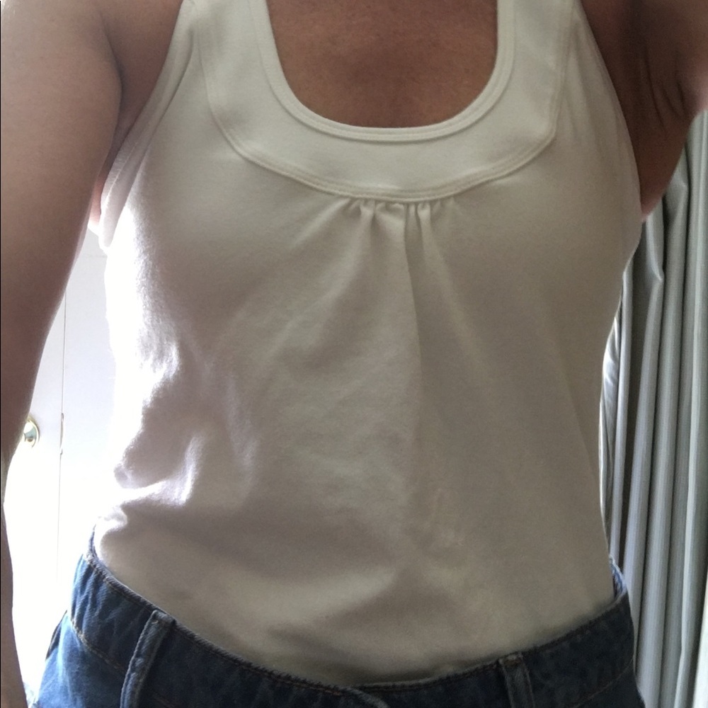 Hard Tail racerback white cotton/lycra tank